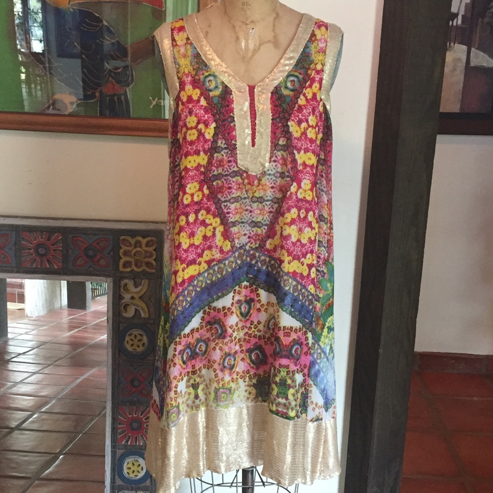 Kalypso7 Bohemian Colorful Sleeveless Dress